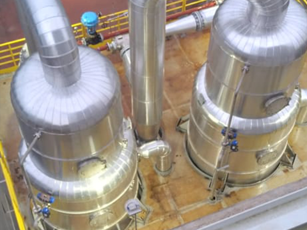 Isolamento térmico industrial tanques de alumínio